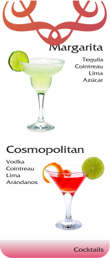 Margarita y Cosmopolitan